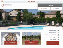 Tablet Screenshot of forestviewapartmentscolumbus.com